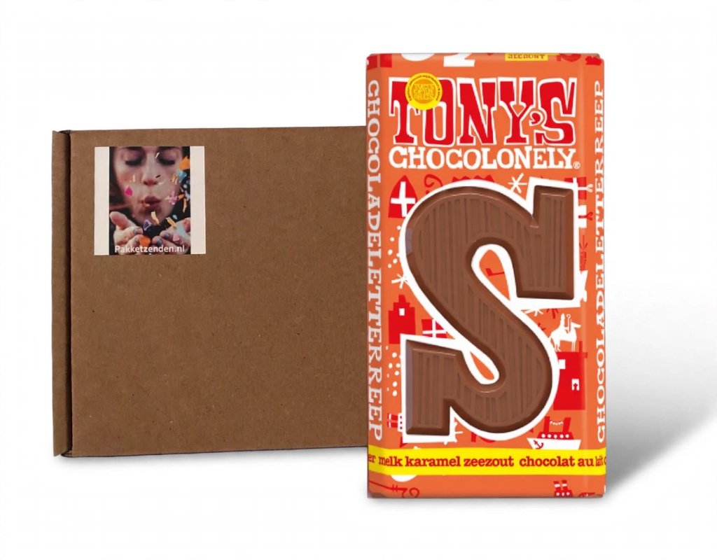 Sint Post-Tony Chocolonely-chocoladeletter-pakketzenden.nl-brievenbuscadeau-Sint-Sinterklaas