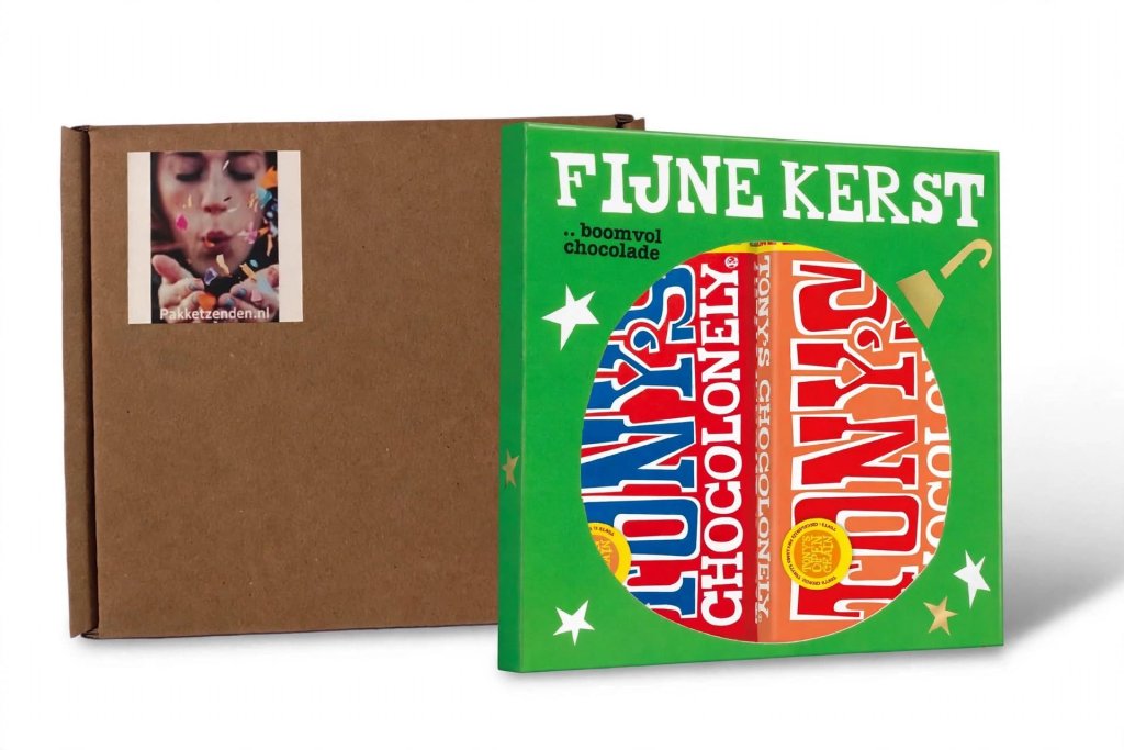 Kerst Chocolade Cadeauset | Pakketzenden.nl | Kerst | Kerstmis | chocolade | Tony's Chocolonely