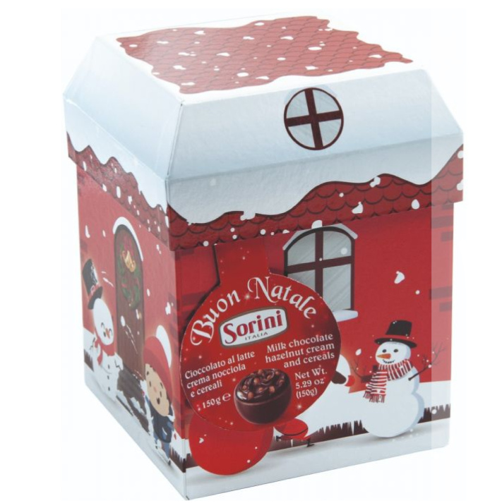 Kerstpakket-Kerst-kersthuis-gevuld-met-150-gram-melkchocolade-pakketpost