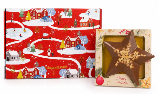 kerstster chocolade-kerstmis-kerst-pakketzenden.nl-brievenbuscadeau-chocolade