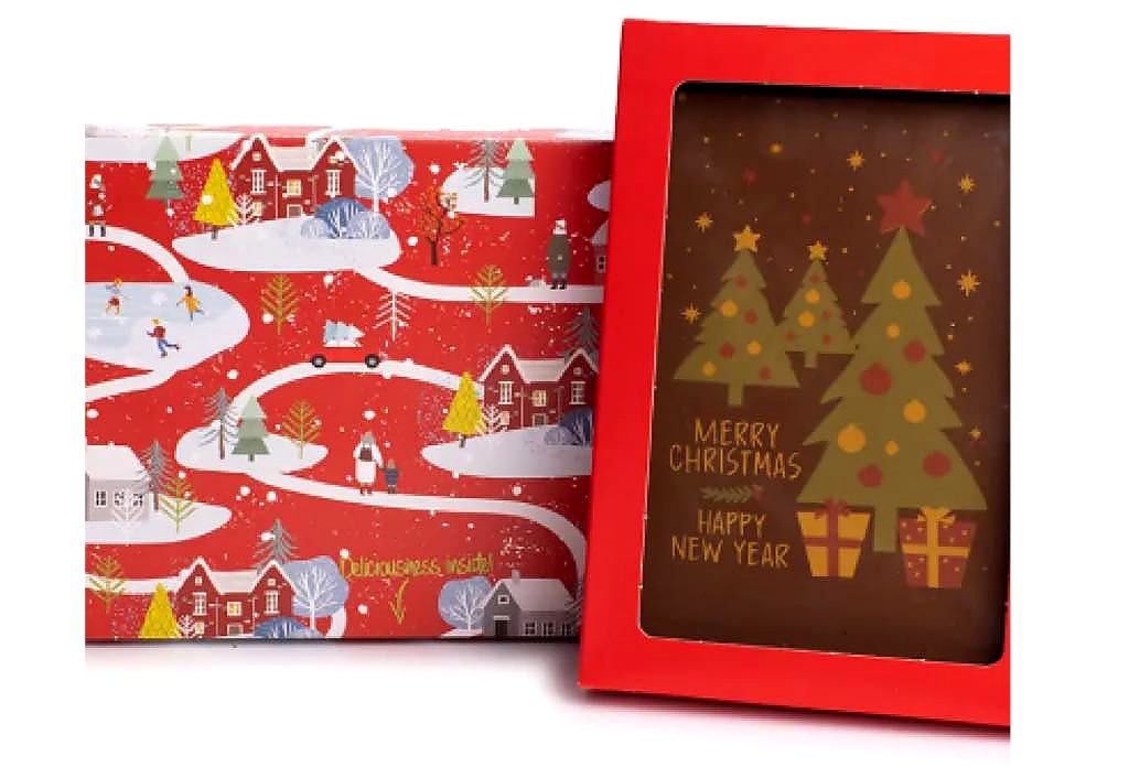 Chocolade kerstkaart-kerst-kerstmis-chocolade-pakketzenden.nl-brievenbuscadeau