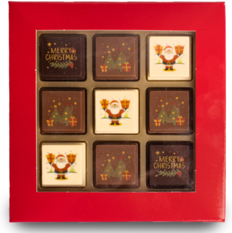 Kerstpralines L-Pakketzenden.nl - kerst-kerstmis-bonbons-chocolade-brievenbuscadeau
