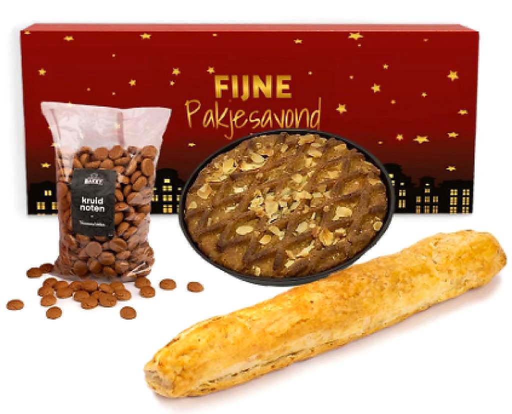 geschenkdoos sinterklaas XL-pakketzenden.nl-speculaastaart-pepernoten-banketstaaf-sinterklaas-sint-cadeau